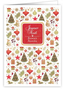 CARTE DOUBLE NOëL