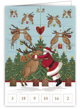 CARTE DOUBLE / CALENDRIER DE L\'AVENT