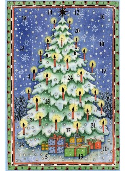 CARTE DOUBLE / CALENDRIER DE L\'AVENT