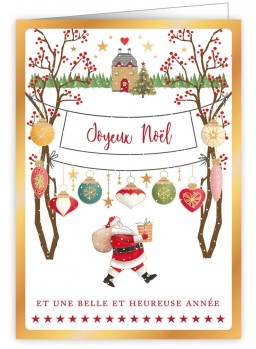 CARTE DOUBLE NOëL
