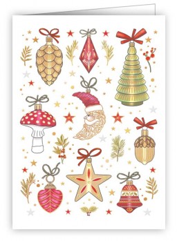 MINI CARTE DOUBLE NOëL