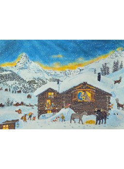 KRIPPE BEIM MATTERHORN ADVENTSKALENDER